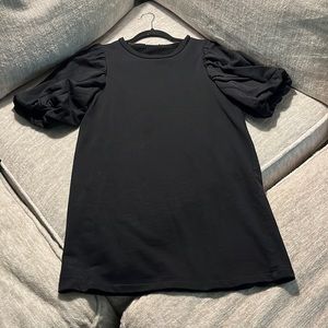 Zara ballon sleeve dress/top (color: black & size: M)